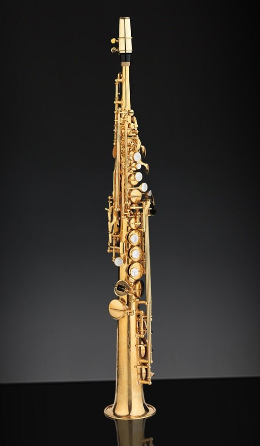 Rampone & Cazzani R1 Jazz Straight Soprano Saxophone - Gold Plated - SAX